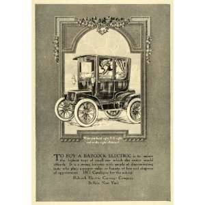  1911 Ad Babcock Electric Automobile Carriage Co Antique 