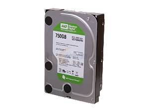 Western Digital Caviar Green WD7500AARX 750GB IntelliPower SATA 6.0Gb 