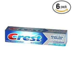Crest Baking Soda & Peroxide Whitening Toothpaste, 6.4 Ounce Carton 
