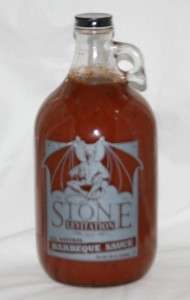 Stone Levitation Ale Barbecue Sauce, 80oz Glass 1/2 Gallon Jug 