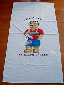 NEW Ralph Lauren POLO BEAR Beach Bath XL Towel  