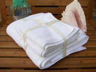 MARTEX HOTEL QUALITY COTTON WHITE BATH TOWEL SET  48PCS  