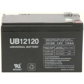 UB12120 12V 12AH Sealed Lead Acid Battery (SLA) .250 TT