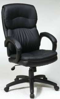   LEATHER HIGH BACK EXECUTIVE HOME OFFICE DESK CHAIRS WITH PADDED ARMS