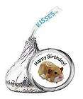 HAMSTER PETS kiss labels BIRTHDAY PARTY FAVOR GIFT