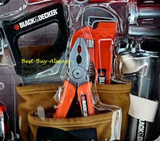   of the pliersand wrench included in this Black n Decker toy tool set