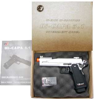 WE Hi Capa 5.1 Version 5 Full Metal Gas/CO2 Blowback Airsoft Pistol
