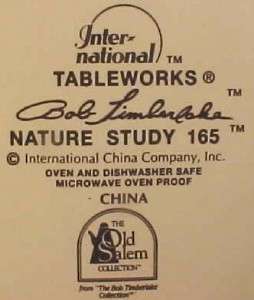 NATURE STUDY DINNER PLATE Bob Timberlake INTL TABLEWORK  