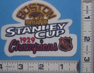1929 BOSTON BRUINS NHL STANLEY CUP CHAMPIONS PATCH NHL  