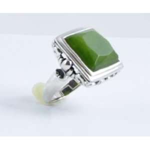   Barse Sterling Silver Square Green Aventurine Ring Jewelry