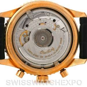 Breitling Navitimer Montbrilliant Chronograph 18K Rose Gold Watch 