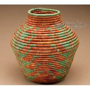  Southwestern Hand Coiled Basket 12 (a6) 