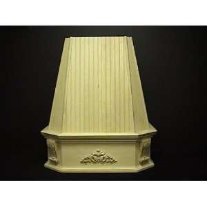   Bead Board Victorian Island Range Hood   Blower Not Included FBBWHVK