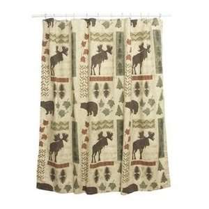  Big Country Bear and Moose Shower Curtain