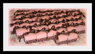 Chocolate & Pink Upscale Favor/Cake Boxes