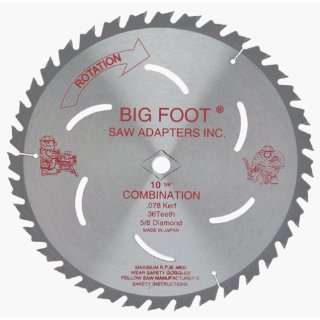  Big Foot BFCB 10 1/4 Inch 36 Tooth ATB Saw Blade with 5/8 