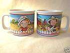 Collectible CAMPBELL SOUP MUGs Farm Kids w/Barn chick