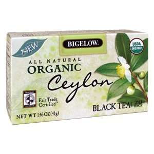 Bigelow Tea, Organic Black Ceylon Tea 20 / Box  Grocery 