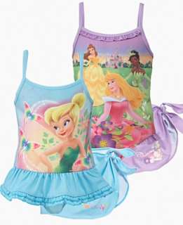 Disney Kids Swimwear, Little Girl Swimsuit and Skirt   Swim Girls 2 6X 