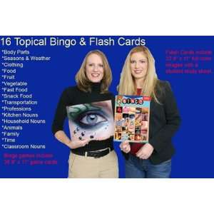  Set of 16 Bingo Sets and 16 Flashcard Sets Office 