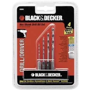  Black & Decker 4 Pc Hex Drill Bit Set Part No. 15054