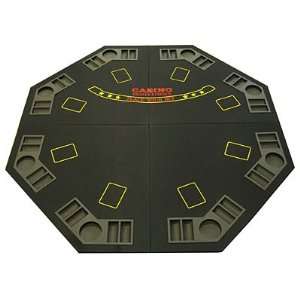  Black 4 Fold Octagon Poker/Blackjack Table Top