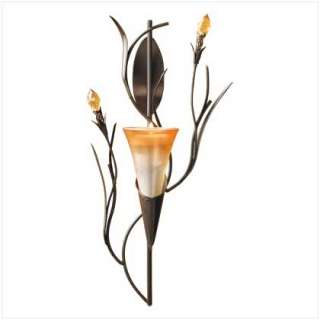 Dawn Lily Wall Sconce Candleholder  
