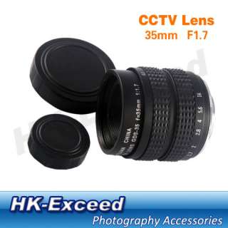 35mm F1.7 Security CCTV Board Lens Canon Nikon Olympus Panasonic C 