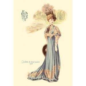  Vintage Art Toilette de Demi Saison Boating Gown   Giclee 