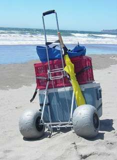 Wheeleez Folding Beach Cart Dolly Truck w Balloon Tires  