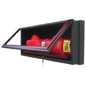 Signed 2 Boxing Gloves Display Case Wall mountable. Made custom with 