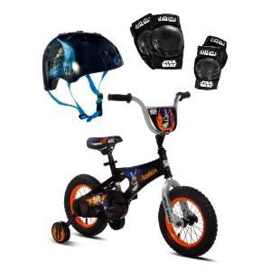 Star Wars Boys Bike, Helmet, and Pads Combo Pack (12 Inch Wheels 