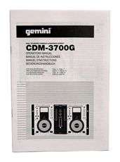 Gemini CDM 3700G DJ Dual CD G CD Player + Mixer w/ Dual Scratch Decks 