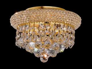 10 Small Flush Mount Crystal Ceiling Light Fixture  