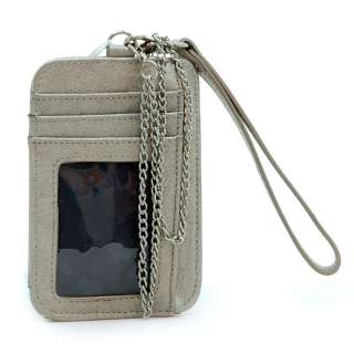 Cell phone iphone/ ipod case wallet w/ removable chain  
