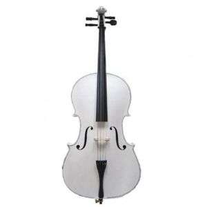 Crystalcello 4/4 WHITE Cello+Bag,Bow~Teachers Approved 879006003250 