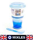 breakfast cereal to go travel food container jar tub with