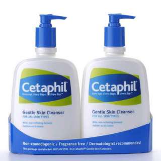 44.5 oz CETAPHIL * 2 of 20 oz GENTLE Skin CLEANSER & 4.5 oz GENTEL 