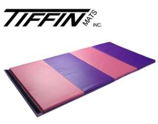 Gymnastic Folding Mat Cheerleading 4 x 8 Pink/Purple  