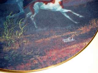 Chuck Dehaan Wild Horse DESERT SHADOWS Plate Bx+COA  