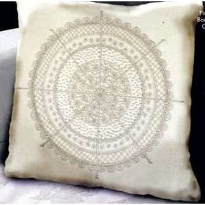  Floral Compass Candlewicking Pillow Top Kit Arts, Crafts 