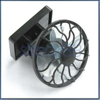 CLIP ON SOLAR SUN POWER ENERGY PANEL COOLING CELL FAN  