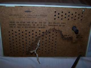 Admiral Solid State Clock Radio, Baclite, Vintage  