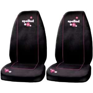  Front Bucket Car Truck SUV Seat Covers   Spoiled w/ Pink 