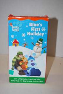 Blues Clues   Blues First Holiday VHS kids dog christmas cartoon tv 