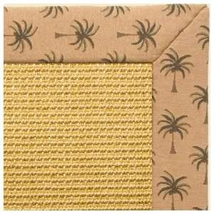   Sisal Rug with Tropical Tan Tapestry Binding   6x9