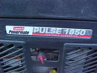 Coleman Powermate Pulse 1850 model PM0401850 portable generator  
