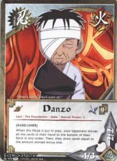 3X N 600 PARALLEL FOIL Danzo U Naruto Card  