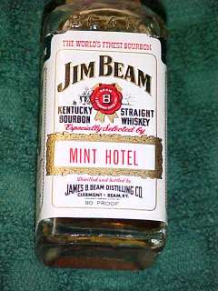 Jim Beam Speciality MINT HOTEL Rare 1/10th Pint  