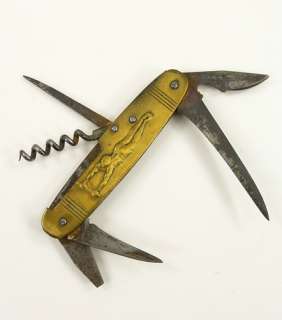 Vintage POCKET KNIFE Olympics SPORTS 1920s Collectible FRENCH Folding 